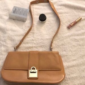 Beautiful tan small Salvatore Ferragamo purse